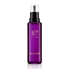 Alien Hypersense perfume refill bottle with black pump on a white background
